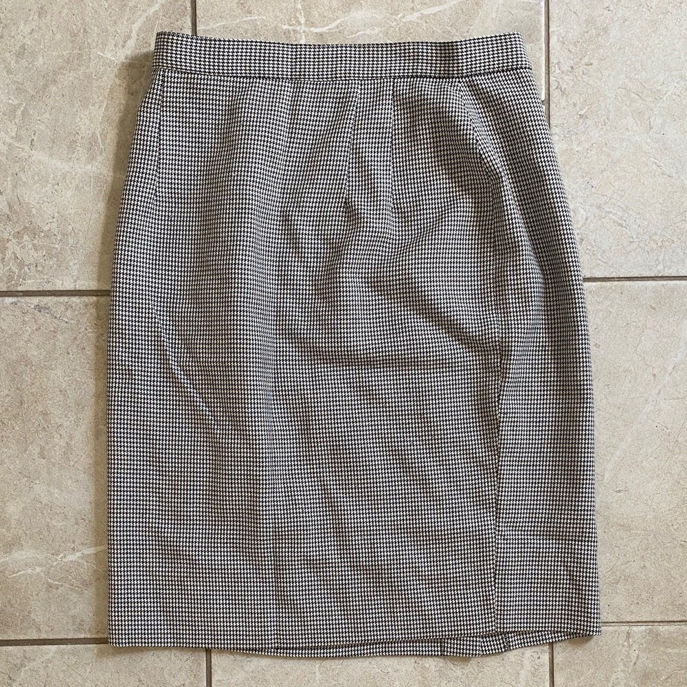 Gianni Sport USA Vintage Wool Houndstooth Skirt